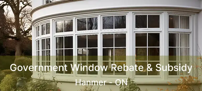  Government Window Rebate & Subsidy Hanmer - ON
