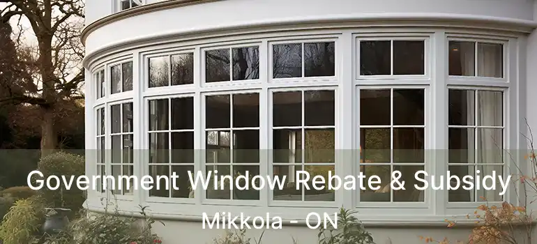  Government Window Rebate & Subsidy Mikkola - ON