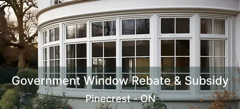  Government Window Rebate & Subsidy Pinecrest - ON